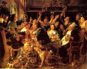 Feast of the bean king Jacob Jordaens